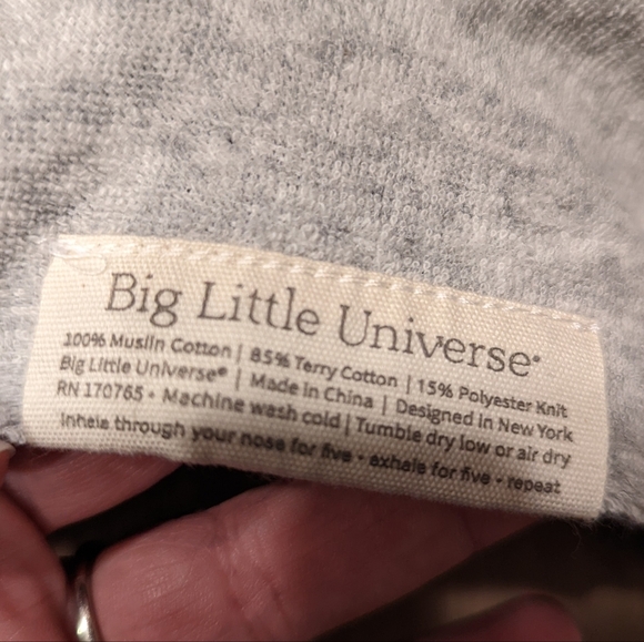 Blue Hooded Poncho for toddler - Picture 5 of 5